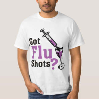 得られたブタのインフルエンザの予防注射か。 Tシャツ