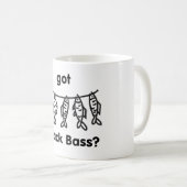 得られたブラックバス コーヒーマグカップ (正面右)