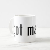 得られたマットか。 コーヒーマグカップ (正面左)