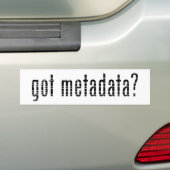 得られたメタデータか。 <gmi:MI_Metadata>か。 バンパーステッカー (車上)