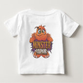 得られたモンスターか。か。か。 ベビーTシャツ (裏面)