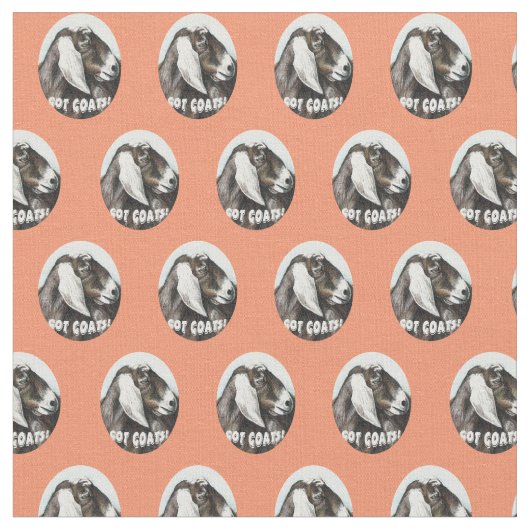 得られたヤギの動物の芸術の生地 ファブリック (クローズアップ)