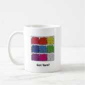 得られたヤーンか。 コーヒーマグカップ (左)