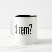 得られたレムか。 コーヒー・マグ ツートーンマグカップ (正面左)