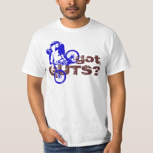 得られた内臓か。 MTBのカッコいいのデザイン Tシャツ (正面)