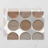 得られた化粧か。 -圧粉の基礎パレット ポストカード (正面/裏面)