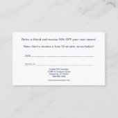 得られた友人の紹介カード 紹介カード (正面)