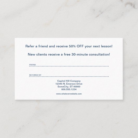 得られた友人の紹介カード 紹介カード (正面)