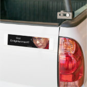 得られた啓発か。 バンパーステッカー (トラック上)