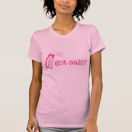 得られた塩の無くなったシェーカー Tシャツ (正面)
