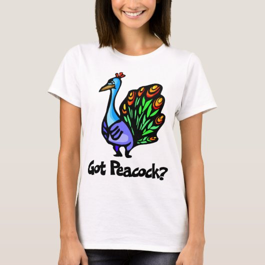 得られた孔雀 Tシャツ (正面)