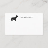 得られた御世辞最もクールなペット専門のデザイン 予約カード (裏面)