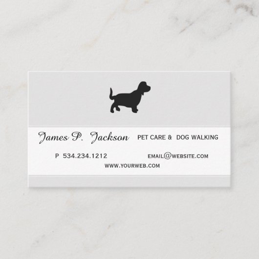 得られた御世辞最もクールなペット専門のデザイン 予約カード (正面)