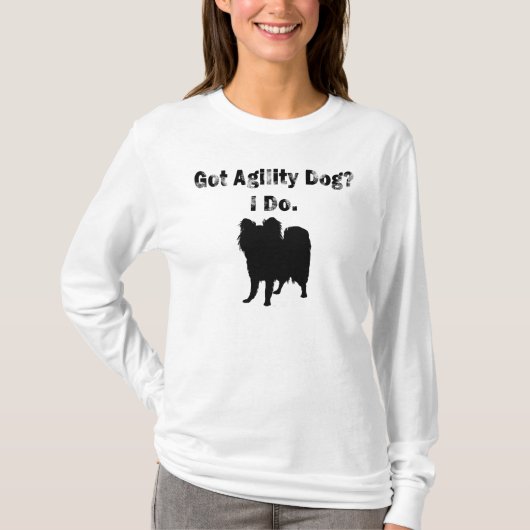 得られた敏捷犬か。 私は Tシャツ (正面)