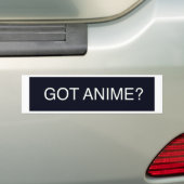 得られた日本製アニメか。 バンパーステッカー (車上)