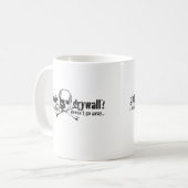 得られた有毒な乾式壁か。 コーヒーマグカップ (正面左)