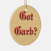 得られた服装か。 セラミックオーナメント (右)