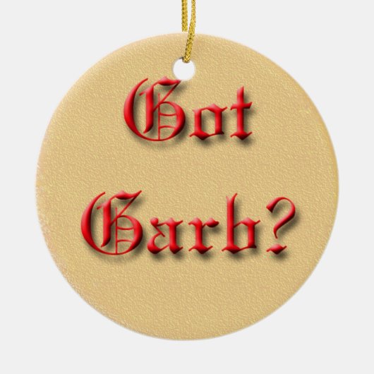 得られた服装か。 セラミックオーナメント (正面)