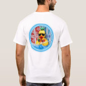 得られた波か。 (印刷される大人) Tシャツ (裏面)