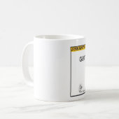 得られた猫のおもちゃか。 JokeApptvの漫画猫のコーヒー・マグ コーヒーマグカップ (正面左)