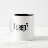 得られた睡眠か。 コーヒー・マグ ツートーンマグカップ (正面左)
