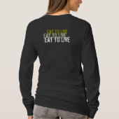 得られた緑葉カンランか。 Tシャツ (裏面)