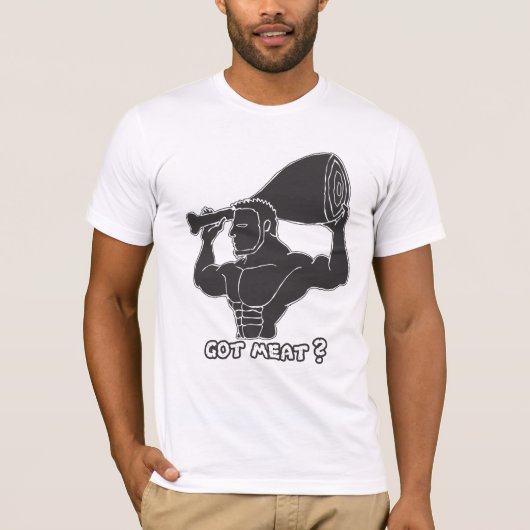 得られた肉か。 Tシャツ (正面)