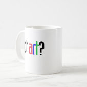 得られた芸術か。 コーヒーマグカップ (正面左)