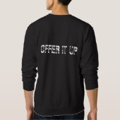 得られた苦労か。 黒いスエットシャツII スウェットシャツ (裏面)