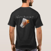 得られた銀か。 Tシャツ (裏面)