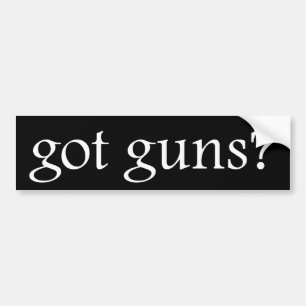 得られた銃か。 バンパーステッカー