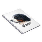 得られた雪か。 バーニーズ・マウンテン・ドッグ ノートブック (右側)