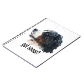 得られた雪か。 バーニーズ・マウンテン・ドッグ ノートブック (左側)