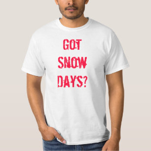 得られた雪の日か。 Tシャツ