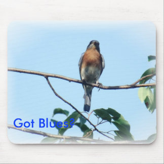 得られた青のマウスパッド マウスパッド