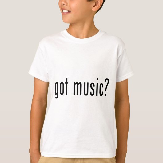 得られた音楽か。 Tシャツ (正面)