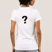 得られた頭脳か。 Tシャツ (裏面)