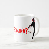 得られた頭脳のゾンビのマグ コーヒーマグカップ (正面右)