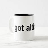 得られた高度か。 ツートーンマグカップ (正面左)