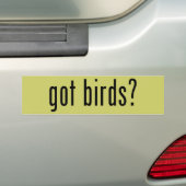 得られた鳥か。 バンパーステッカー (車上)