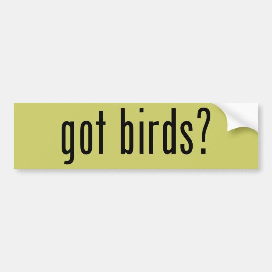得られた鳥か。 バンパーステッカー (正面)