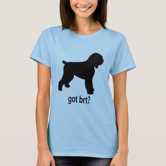 得られた黒いロシア語 Tシャツ (正面)