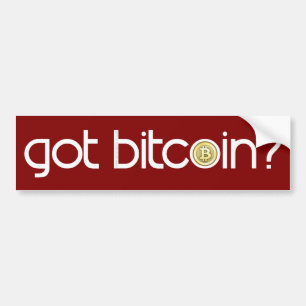 得られたBitcoinか。 バンパーステッカー