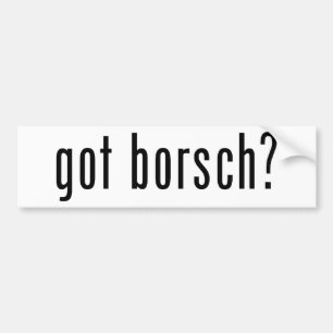 得られたborschか。 バンパーステッカー