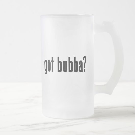 得られたbubbaか。 フロストグラスビールジョッキ (右)