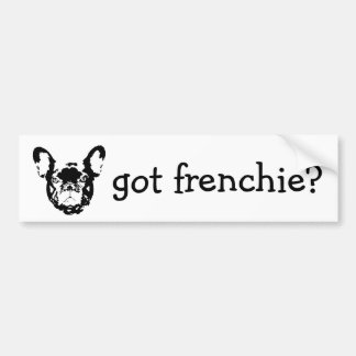 得られたfrenchieのバンパーステッカー バンパーステッカー