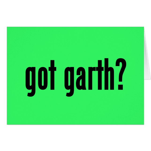 得られたgarthか。 (正面横)