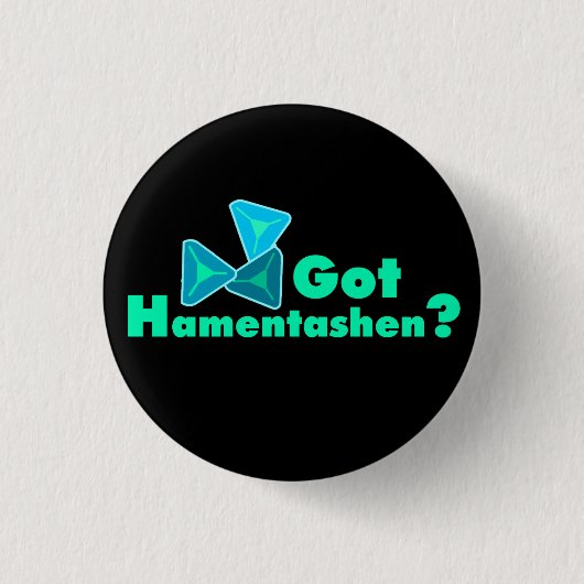 得られたHamentashenか。 ボタン 缶バッジ (正面)