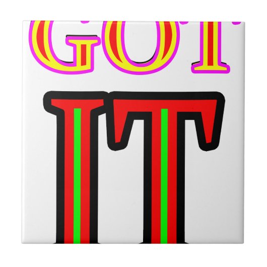 得られたIT4 jgibney博物館のZazzleのギフト タイル (正面)