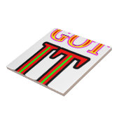 得られたIT4 jgibney博物館のZazzleのギフト タイル (側面)